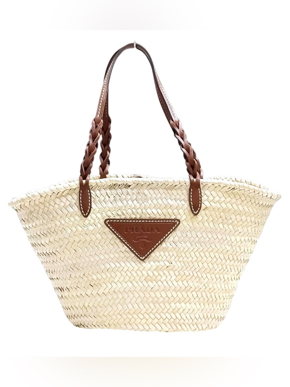✨🛍️ Prada Palmito Raffia Basket Tote
